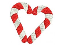 Stickdatei - Zuckerstangen Herz